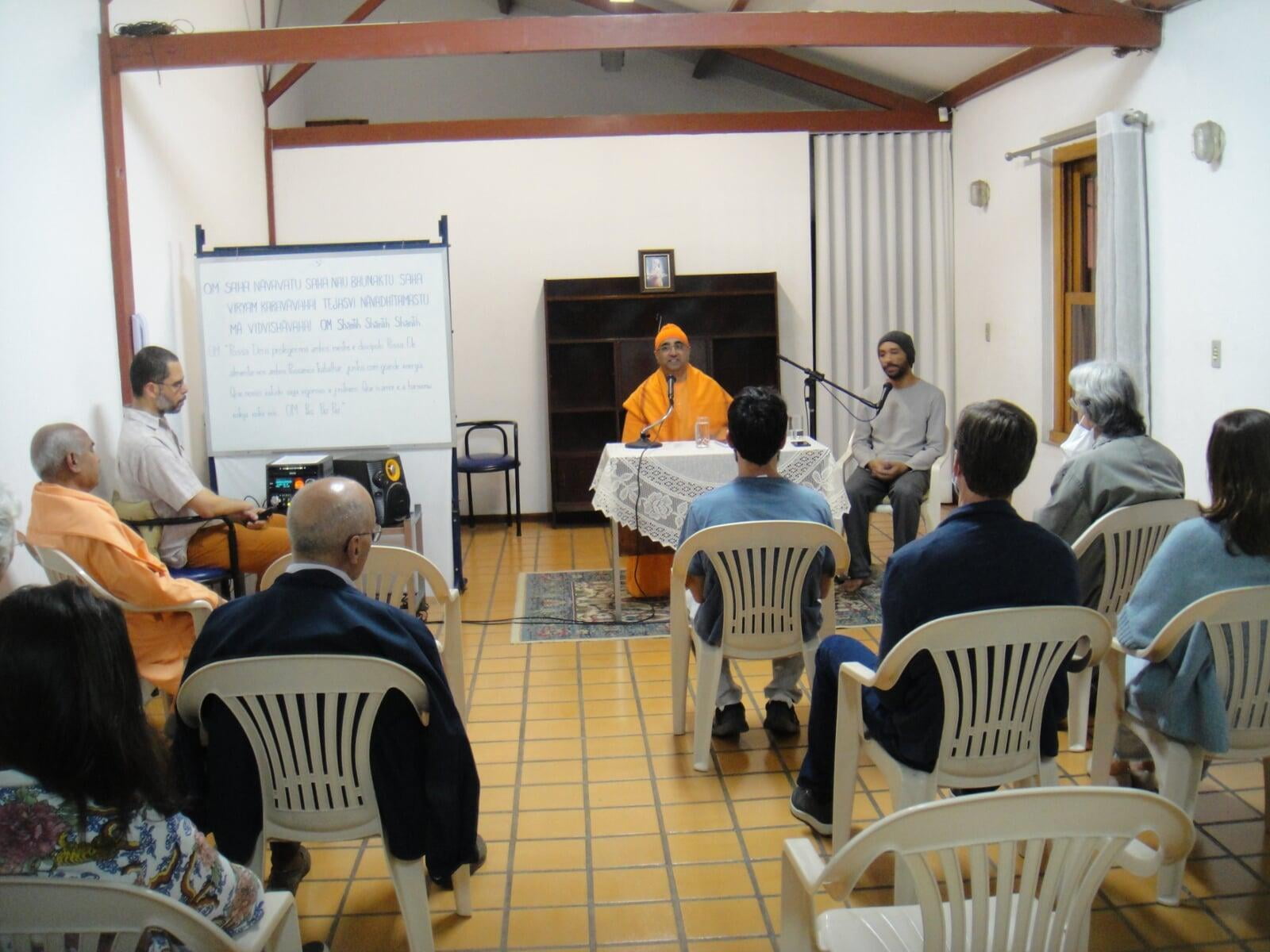 Visita dos Swamis Atmajnananda e Nirmalatmananda a Belo Horizonte - julho de 2022.