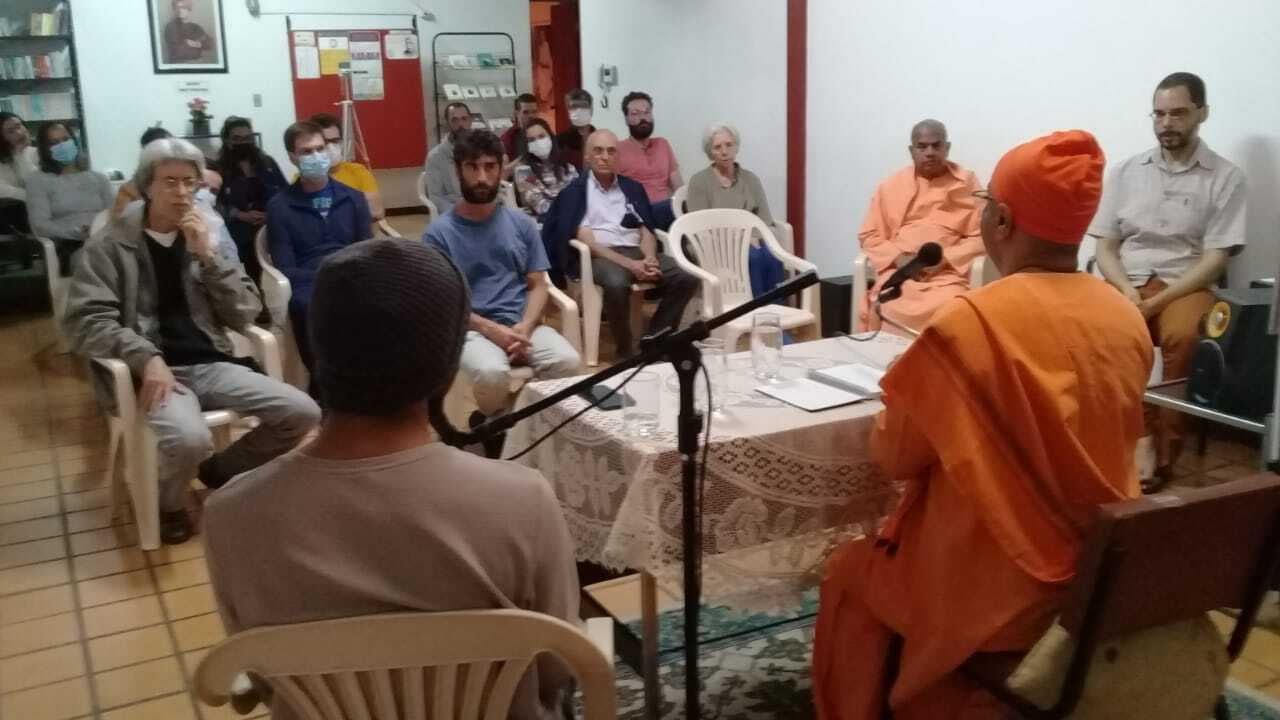 Visita dos Swamis Atmajnananda e Nirmalatmananda a Belo Horizonte - julho de 2022.